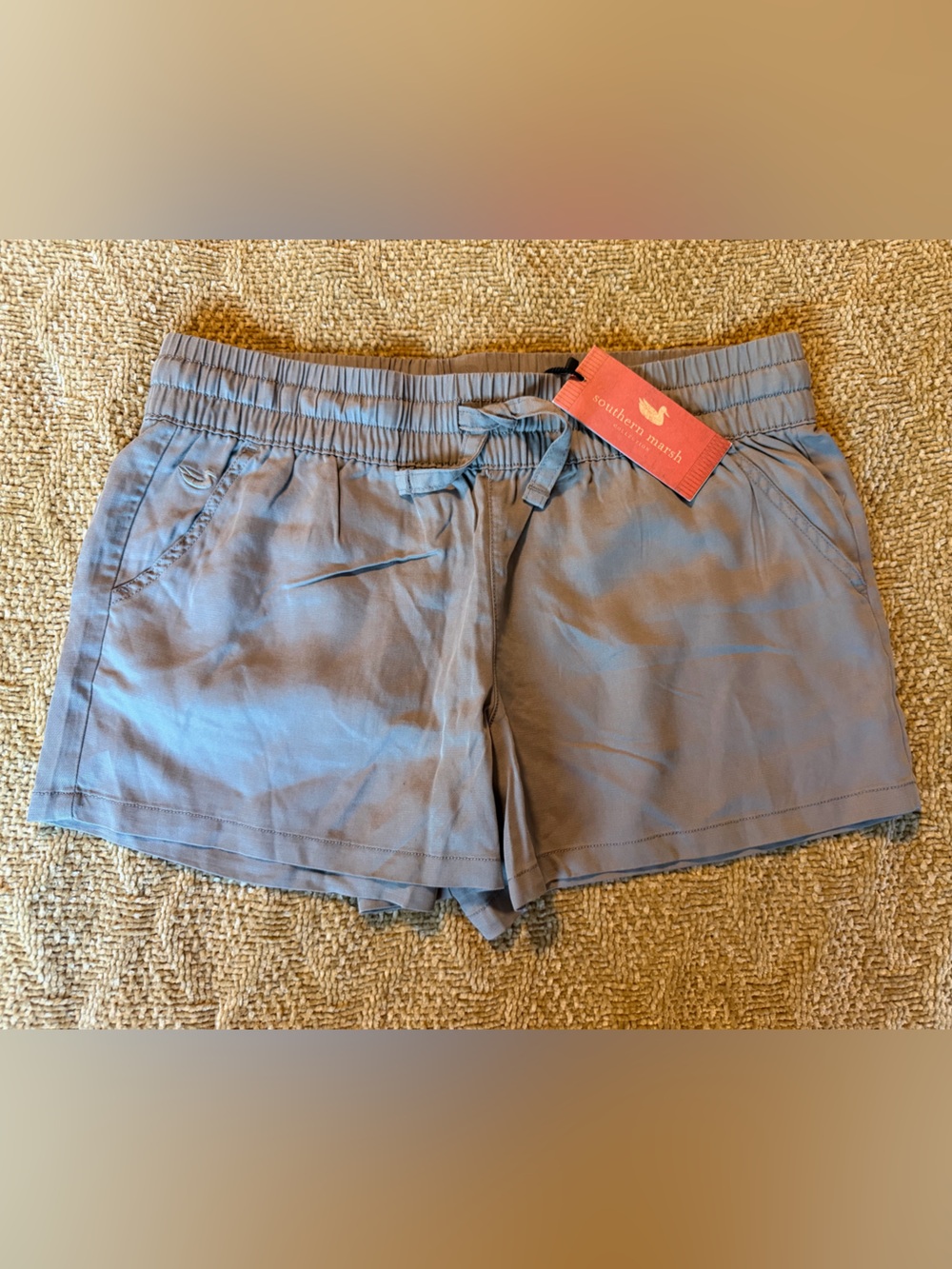 SOUTHERN MARSH Rachel Relaxed Shorts - Light Gray